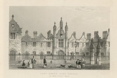 Lady Owens Alms Houses na ulici St John Street Road od English School
