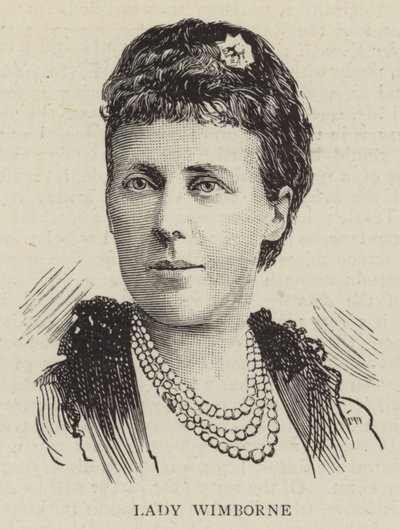 Lady Wimborne (rytina) od English School