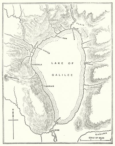 Galilejské jezero (rytina) od English School