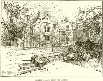 Lambethský palác ze zahrady od English School