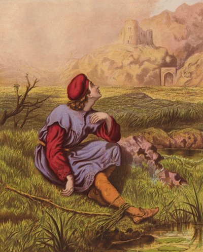 Nářek něžného svědomí (barevná litografie) od English School