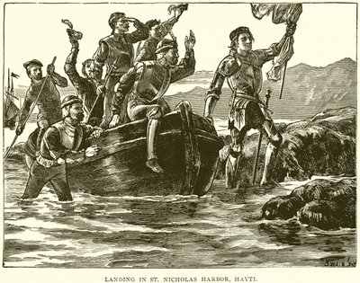 Přistání v St. Nicholas Harbor, Hayti od English School