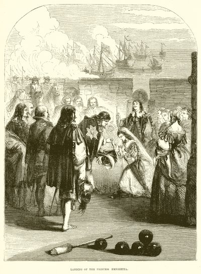 Přistání princezny Henrietty od English School