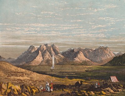 Krajina ve Svaté zemi (barevná litografie) od English School