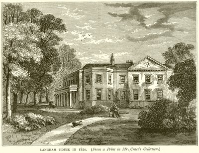 Langham House v roce 1820 od English School