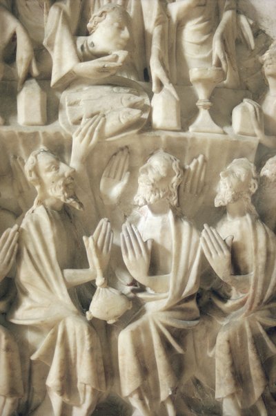 Poslední večeře, detail (alabastr) od English School
