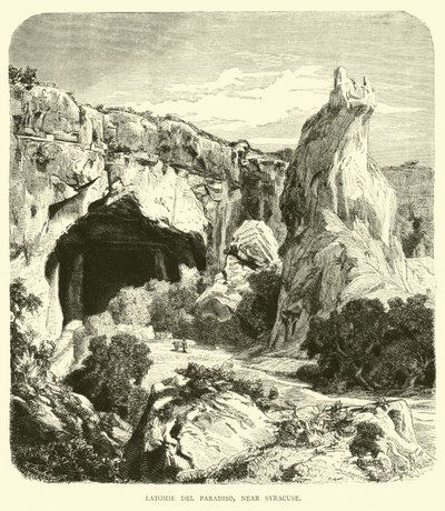 Latomie del Paradiso, poblíž Syrakus od English School