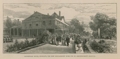 Lauderdale House, Highgate, Londýn, nová zotavovna pro St Bartholomews Hospital od English School