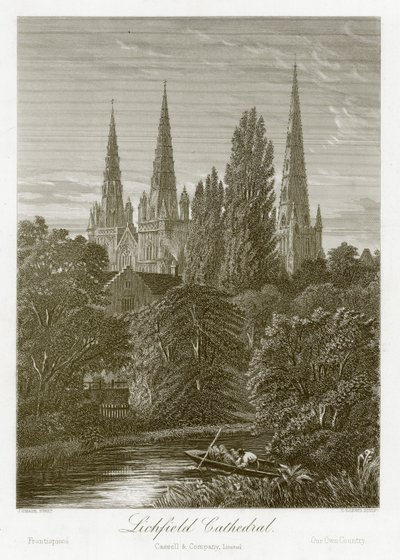 Katedrála Lichfield od English School