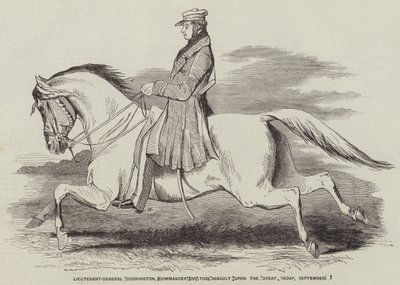 Generálporučík Codrington, velitel útoku na Velký Redan, 9. září (rytina) od English School