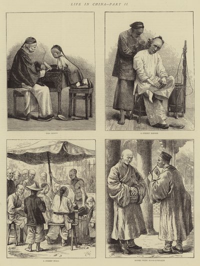 Život v Číně, část II (rytina) od English School