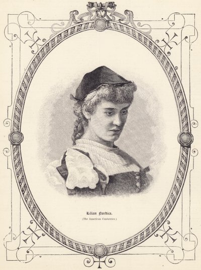 Lilian Nordica (americká Cantatrice) (rytina) od English School