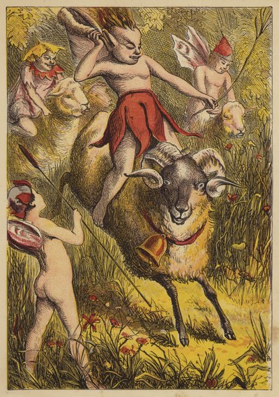 Little Bo-Peep (barevná rytina) od English School