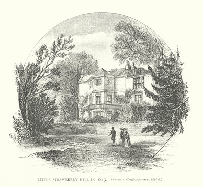 Little Strawberry Hill v roce 1813 (rytina) od English School
