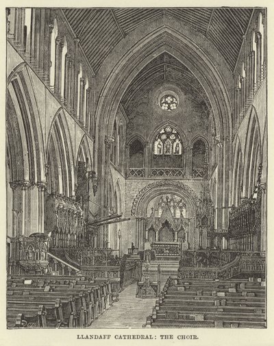 Katedrála Llandaff, sbor od English School