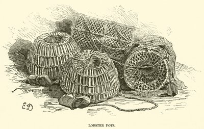 Lobster Pots (rytina) od English School
