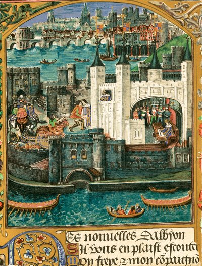 Londýn (barevná litografie) od English School