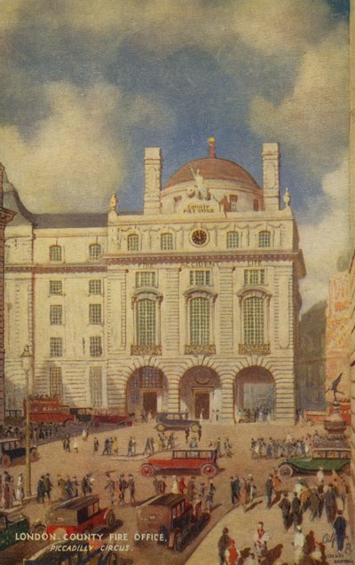 London County Fire Office, Piccadilly Circus od English School