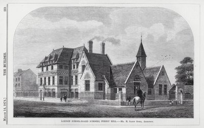 London School-Board Schools, Forest Hill (rytina) od English School