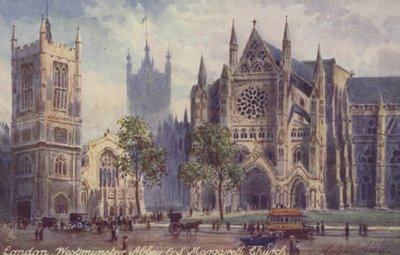 Londýn, Westminsterské opatství a kostel St Margarets od English School