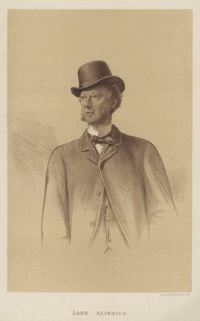 Lord Alington (litho) od English School