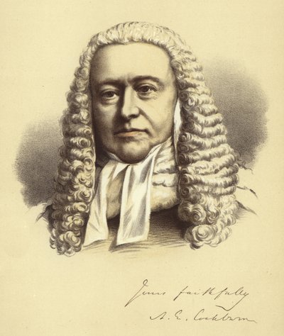 Lord hlavní soudce Cockburn od English School