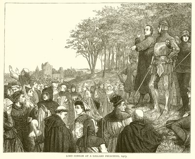 Lord Cobham na Lollard Preaching, 1413 od English School