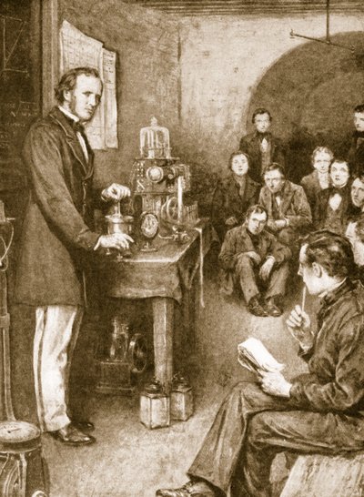 Lord Kelvin začal své vědecké výzkumy v Glasgow ve vinném sklípku, který přeměnil na laboratoř od English School