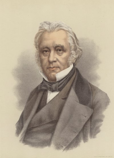 Lord Macaulay, britský historik a politik (barevná litografie) od English School