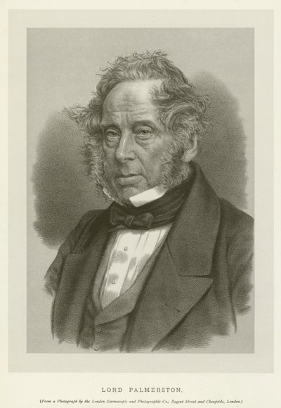Lord Palmerston (litho) od English School