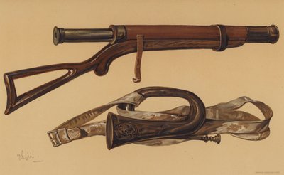 Dalekohled lorda Raglana a ruská polnice ze Sevastopolu (chromolitho) od English School