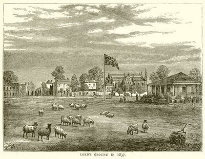 Lords Ground v roce 1837 od English School