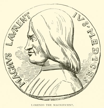 Lorenzo velkolepý (rytina) od English School