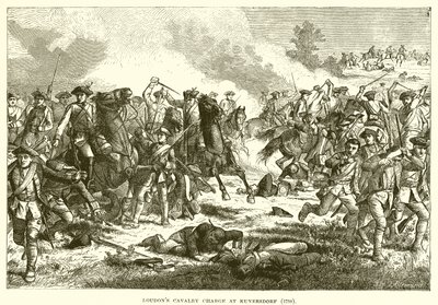 Loudons Cavalry útočí na Kunersdorf od English School