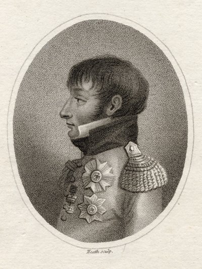 Louis Bonaparte (1778-1846) král Holandska z „Galerie portrétů“, vyryl Heath, publikoval 1833 od English School