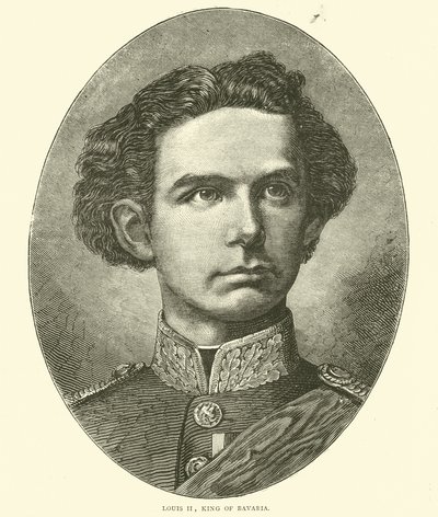 Ludvík II., bavorský král, říjen 1870 od English School