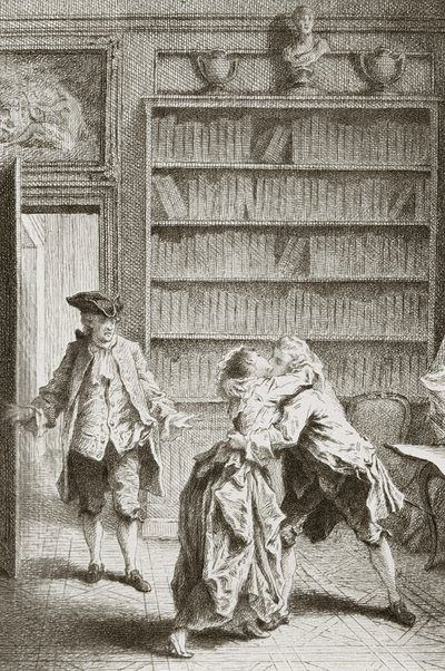 Milenci přistižení při líbání manželem ženy od English School