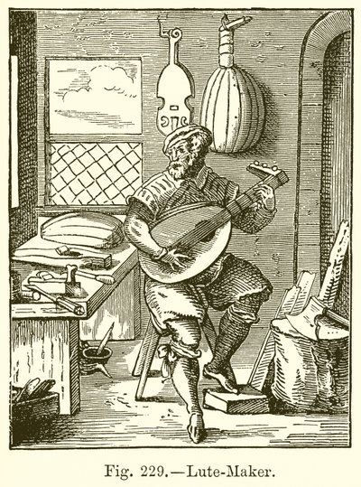 Výrobce loutny od English School