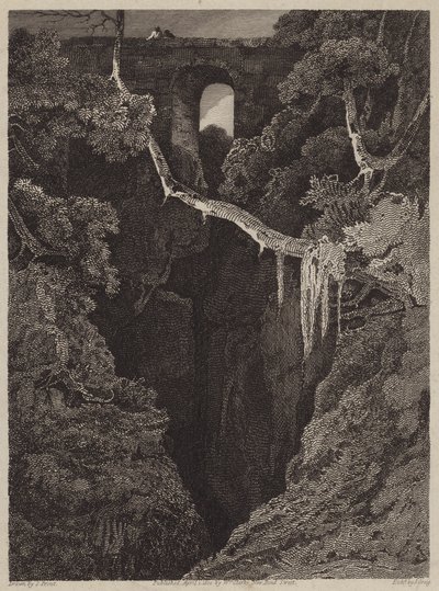 Lydford Bridge (rytina) od English School