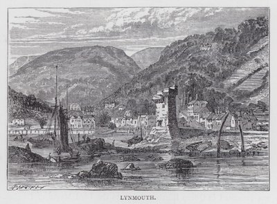 Lynmouth (rytina) od English School