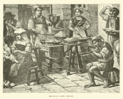Obchod s makarony, Neapol od English School