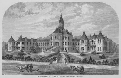 Macclesfield Infirmary (rytina) od English School