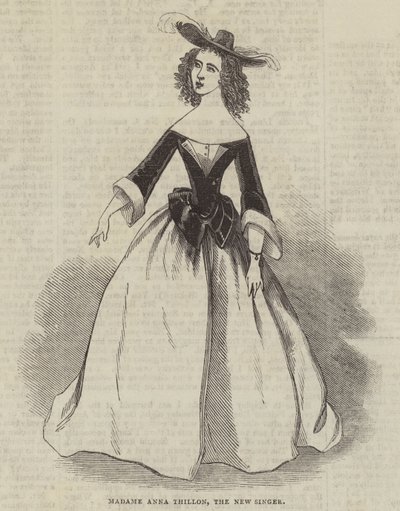 Madame Anna Thillon, nová zpěvačka od English School