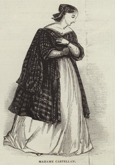 Madame Castellanová (rytina) od English School