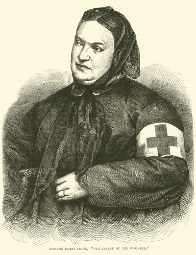 Madame Marie Simon, Přítel raněných, leden 1871 od English School
