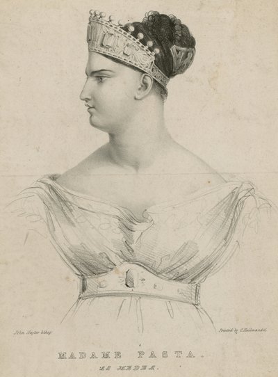 Madame Pasta jako Medea od English School