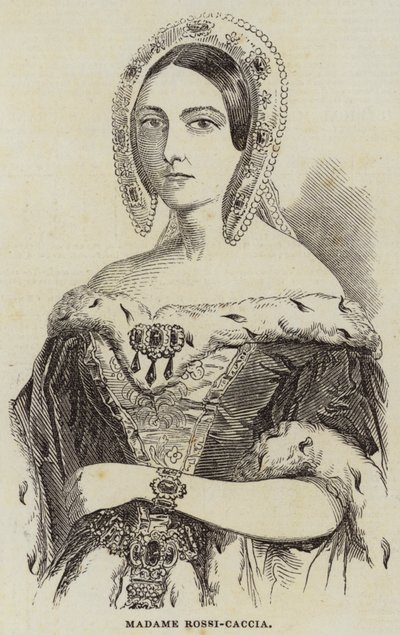 Madame Rossi-Caccia (rytina) od English School