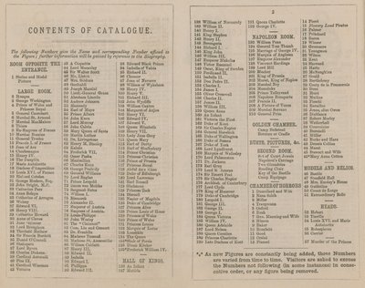 Katalog výstavy Madame Tussaud & Sons pro rok 1875 od English School