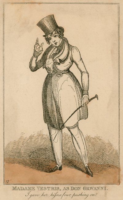 Madame Vestris jako Don Giovanni od English School