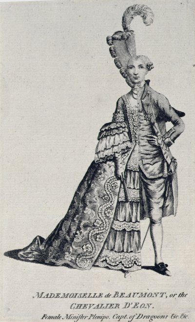 Mademoiselle de Beaumont nebo Chevalier dEon, c.1762-63 od English School